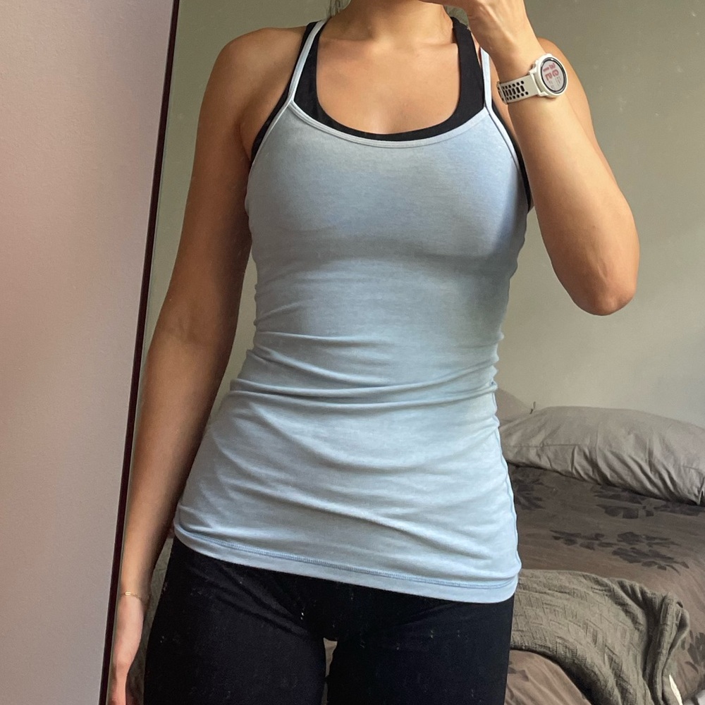 Lulemon Blue Thin Strap Tank Top